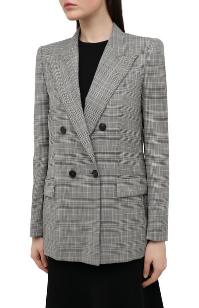 Шерстяной жакет WINDSOR светло-серого цвета по цене 79250 руб., арт. 52 DS507 10011423, фото 3 Шерстяной жакет WINDSOR, арт. 52 DS507 10011423, фото 3