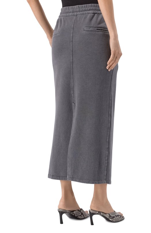 Хлопковая юбка Isabel Marant Etoile 25PJU0202FB-C1G03E Серый  25PJU0202FB-C1G03E Фото 4