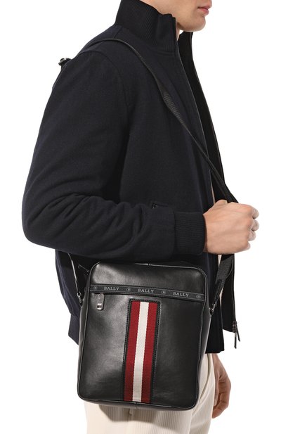 Кожаная сумка BALLY черного цвета по цене 74500 руб., арт. 595821/22352, фото 2 Кожаная сумка BALLY, арт. 595821/22352, фото 2