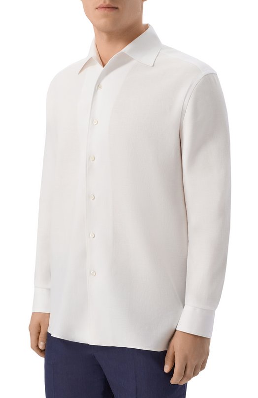 Льняная рубашка Colombo CM00375/T0655-U Белый  CM00375/T0655-U Фото 3