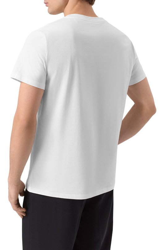 Хлопковая футболка Balmain GH1EF000/GF39 Белый  GH1EF000/GF39 Фото 4