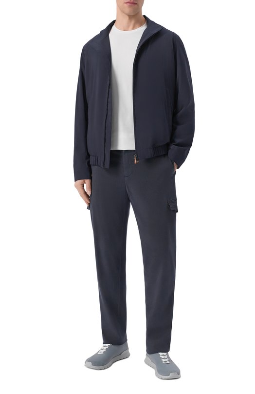 Текстильные кроссовки Kiton USSA393N01362 Серый  USSA393N01362 Фото 2