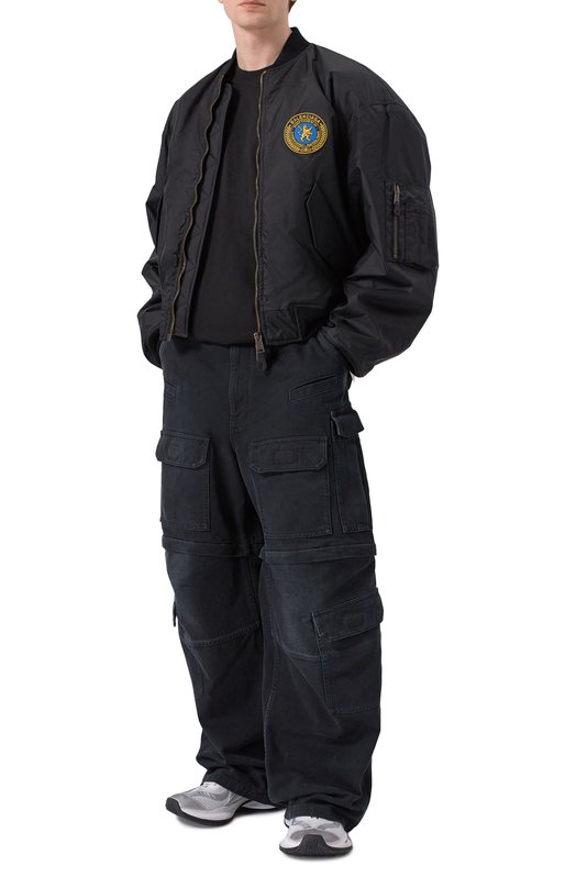 Утепленный бомбер Balenciaga 839101/T0004 Чёрный  839101/T0004 Фото 2