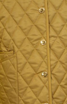Женская куртка BURBERRY бежевого цвета, арт. 8108989 | Фото 7 (Материал внешний: Синтетический материал; Материал подклада: Хлопок; Рукава: Длинные; Длина (верхняя одежда): Короткие; Кросс-КТ: Куртка, Легкие; Стили: Кэжуэл)