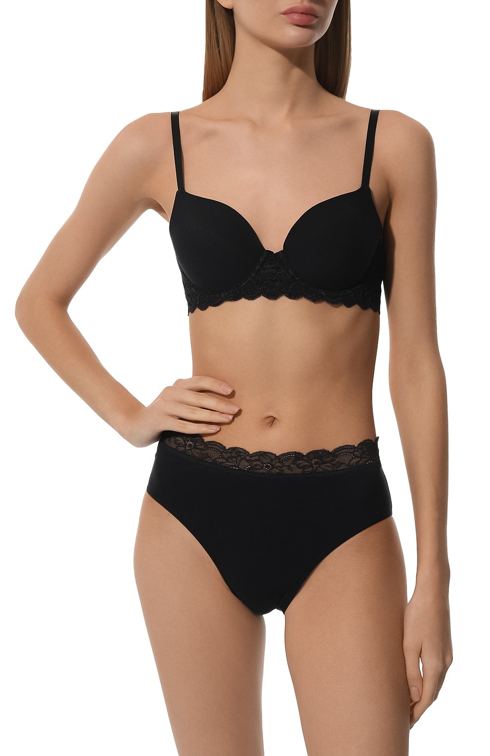 Трусы-слипы HANRO черного цвета по цене 7010 руб., арт. 072436., фото 2 Трусы-слипы HANRO, арт. 072436., фото 2