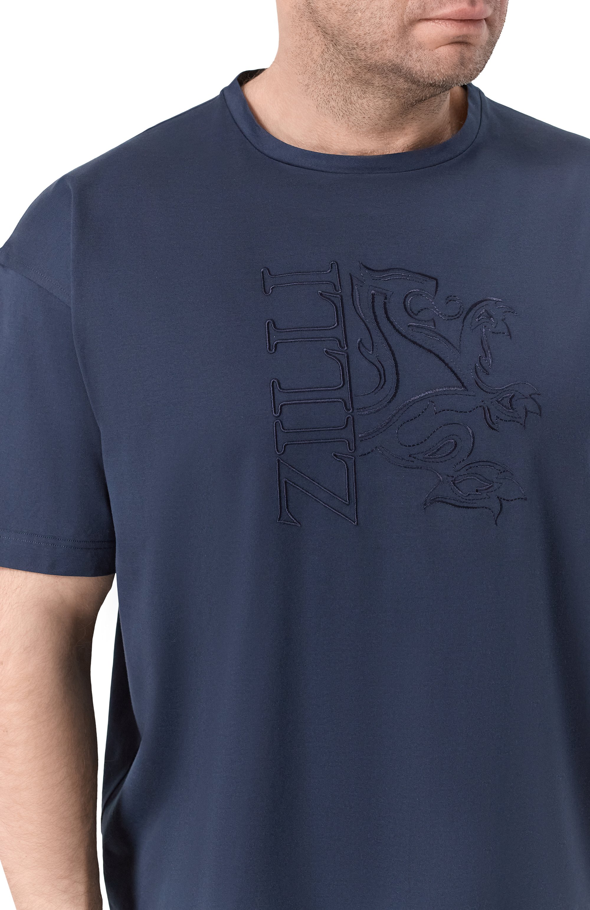 Хлопковая футболка ZILLI, арт. TSR03PM0100VZHF00_002, фото 5