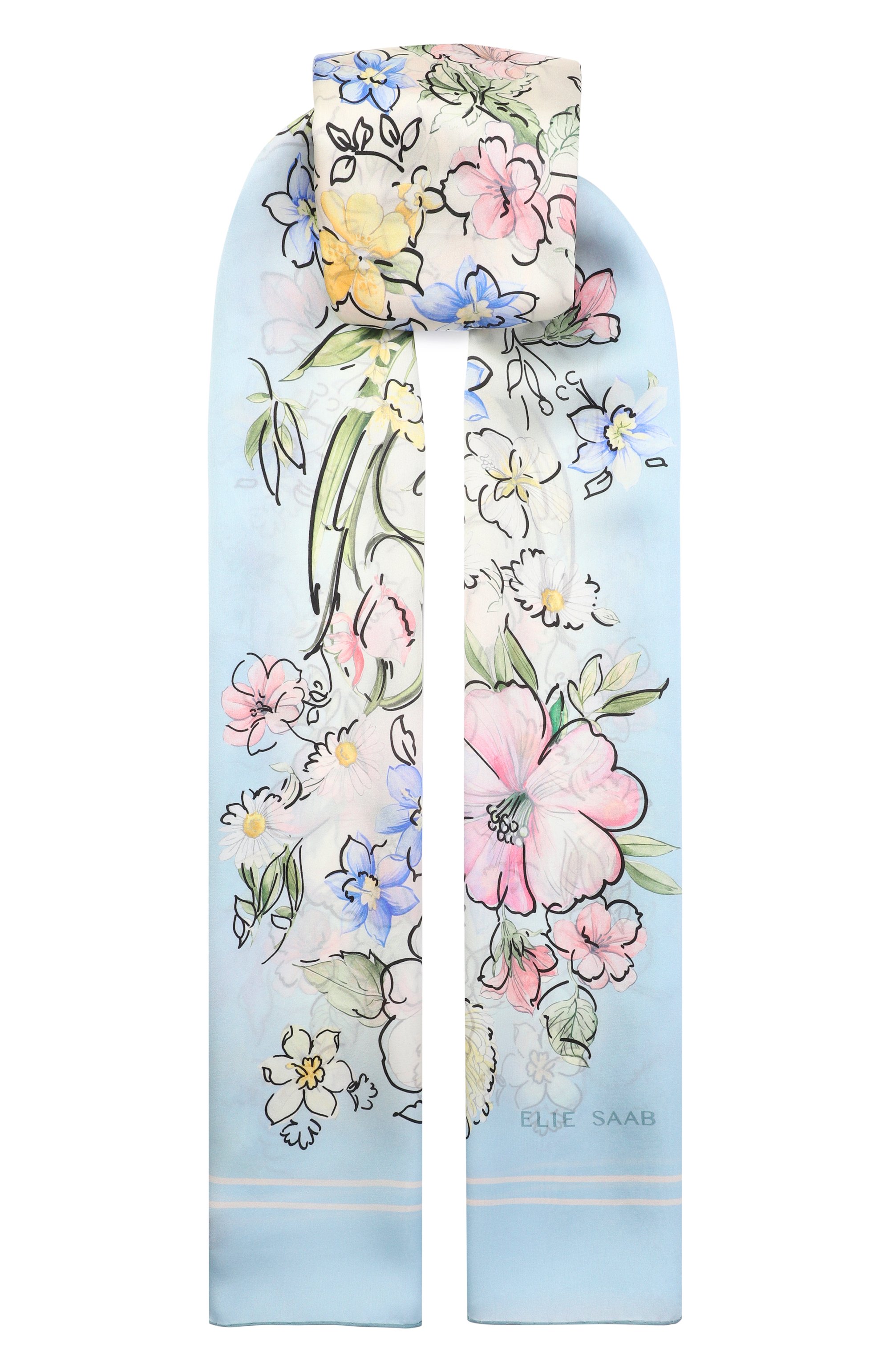 Шелковый шарф ELIE SAAB, арт. 710010343, фото 1