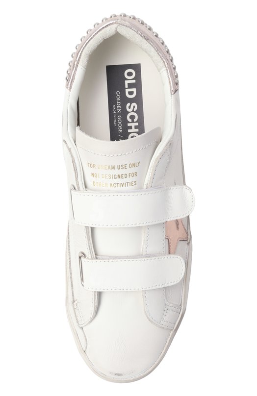 Кожаные кеды Old School LTD Golden Goose Deluxe Brand GWF00177.F007267 Белый  GWF00177.F007267 Фото 6