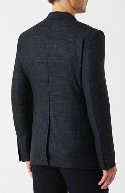 Однобортный пиджак из смеси шерсти и шелка TOM FORD, арт. 444R12/10SM40, фото 4