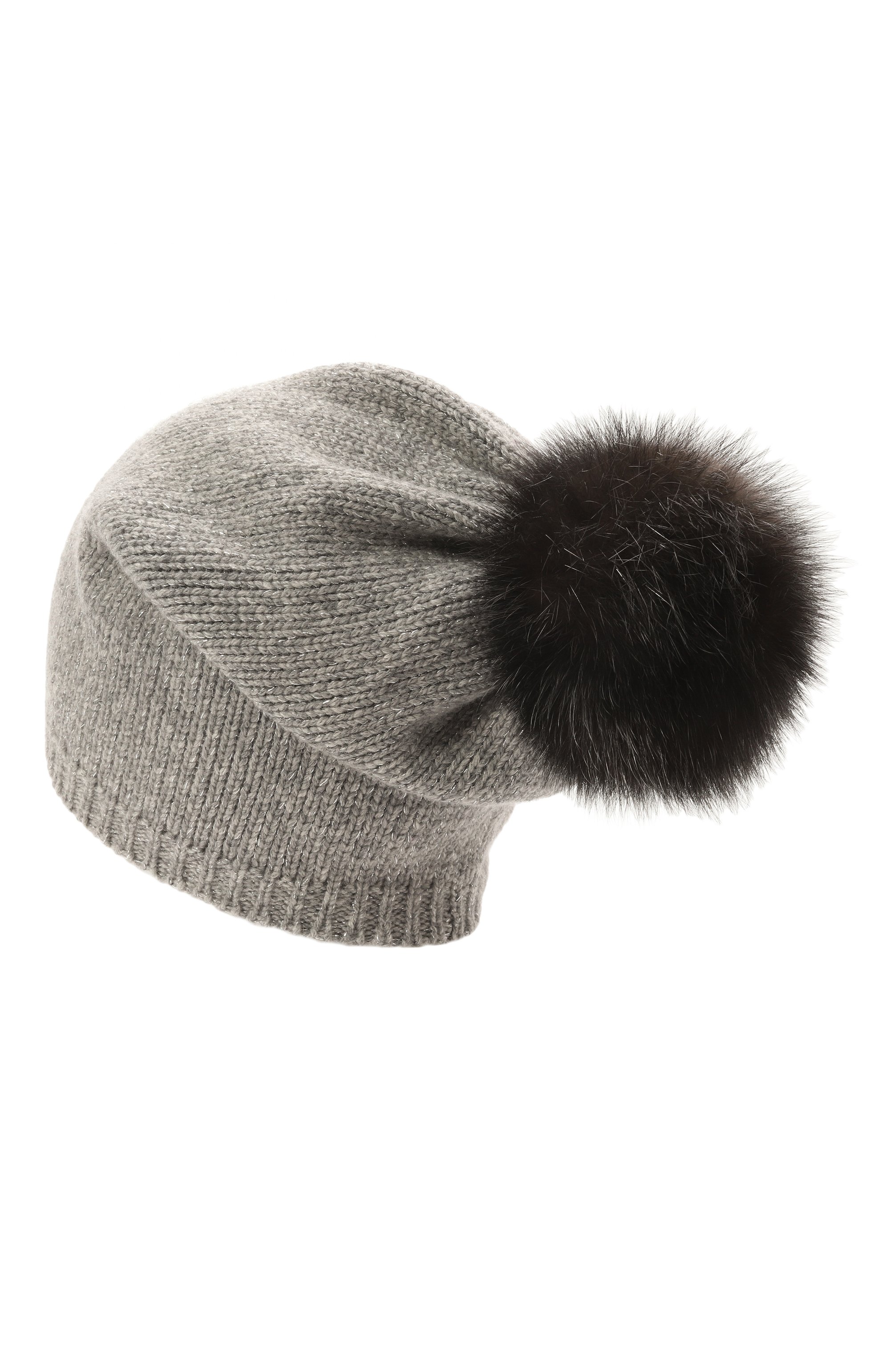 Кашемировая шапка с отделкой из меха соболя BLACK SABLE, арт. BS-005CV3, фото 3