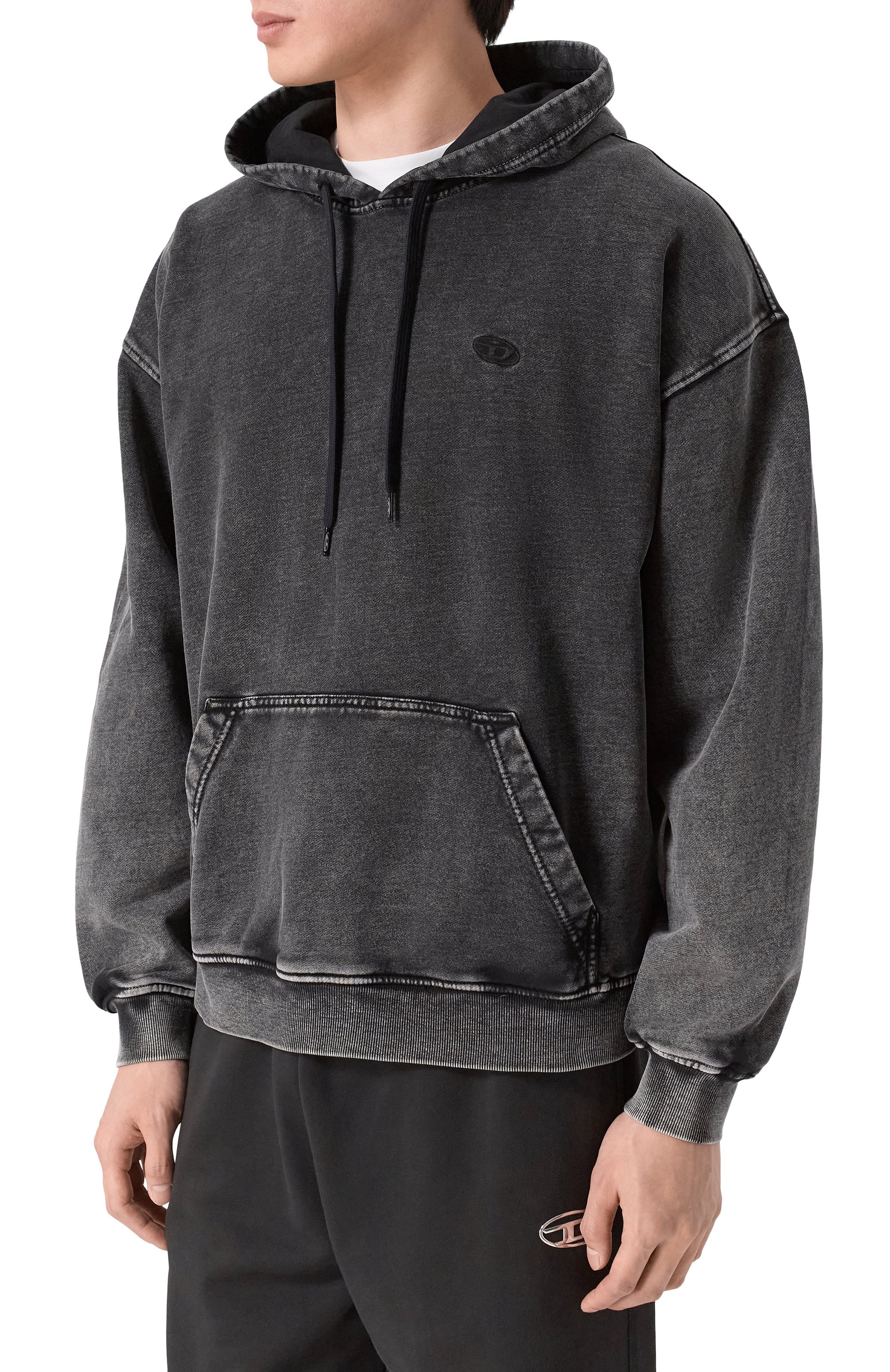 Хлопковое худи DIESEL, арт. A19325/0KIBZ, фото 3