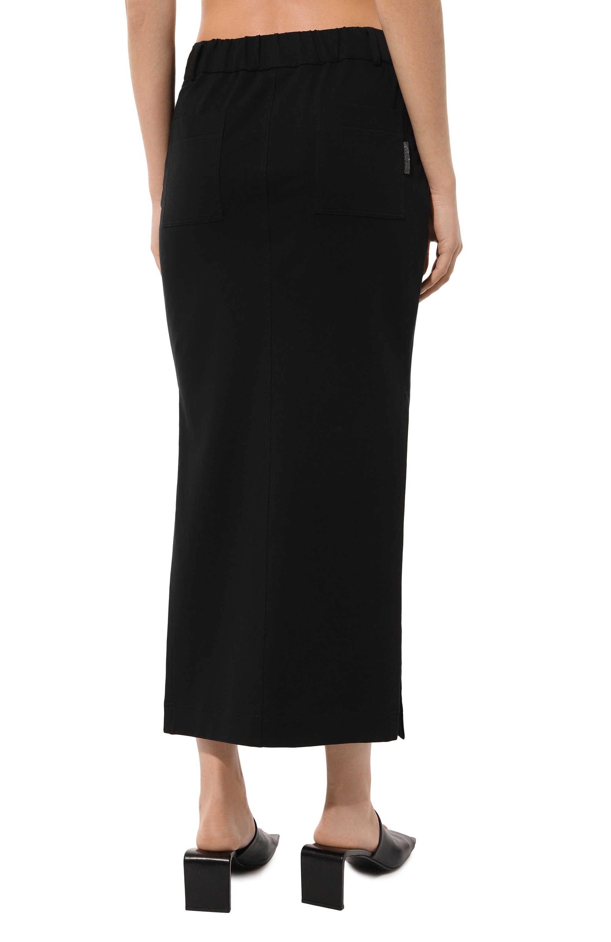 Хлопковая юбка BRUNELLO CUCINELLI, арт. MH827B1286, фото 4