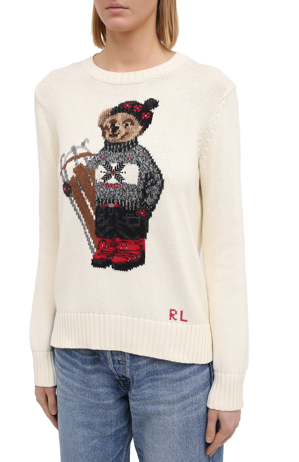 Хлопковый свитер POLO RALPH LAUREN, арт. 211823476, фото 3