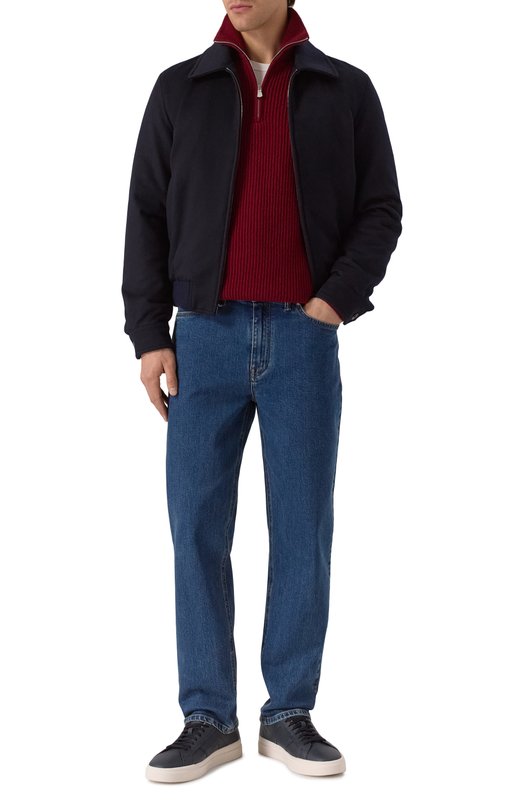 Шерстяной свитер Andrea Campagna M5625-6141 Бордовый  M5625-6141 Фото 2