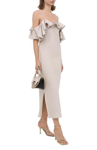 Платье из хлопка и льна JACQUEMUS, арт. 203DR01/128160, фото 2