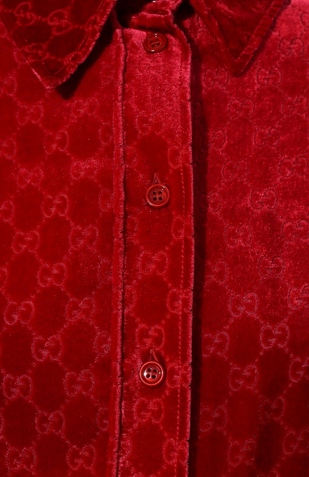 Бархатная рубашка GUCCI, арт. 664669/ZAHGE, фото 5