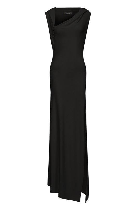 Платье из вискозы Mugler 25F1R017796026 Чёрный 25F1R017796026