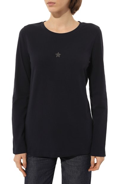 Хлопковый лонгслив LORENA ANTONIAZZI, арт. P2308TS10A/9999, фото 3