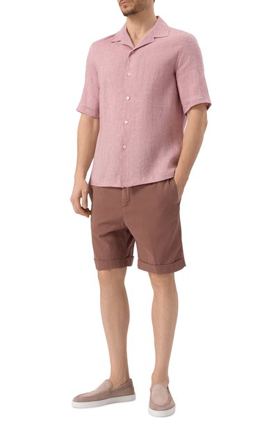 Шорты из лиоцелла и хлопка CANALI, арт. 95606/PT01355, фото 2