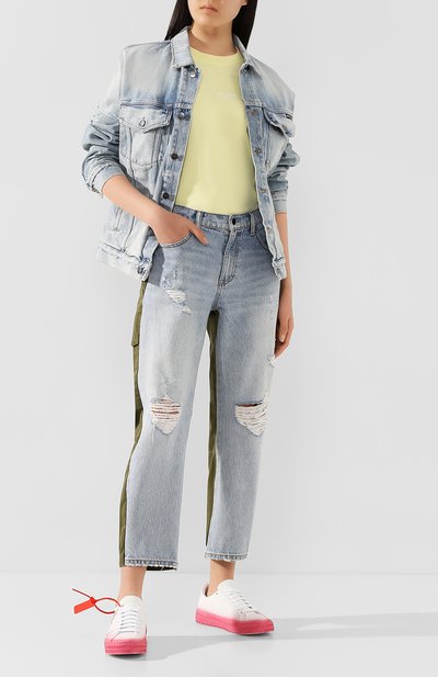 Джинсовая куртка PALM ANGELS голубого цвета по цене 68950 руб., арт. PWYE003S20DEN0014001, фото 2 Джинсовая куртка PALM ANGELS, арт. PWYE003S20DEN0014001, фото 2