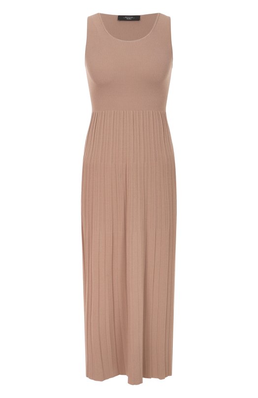 Платье из вискозы Weekend Max Mara MARKUS Бежевый MARKUS