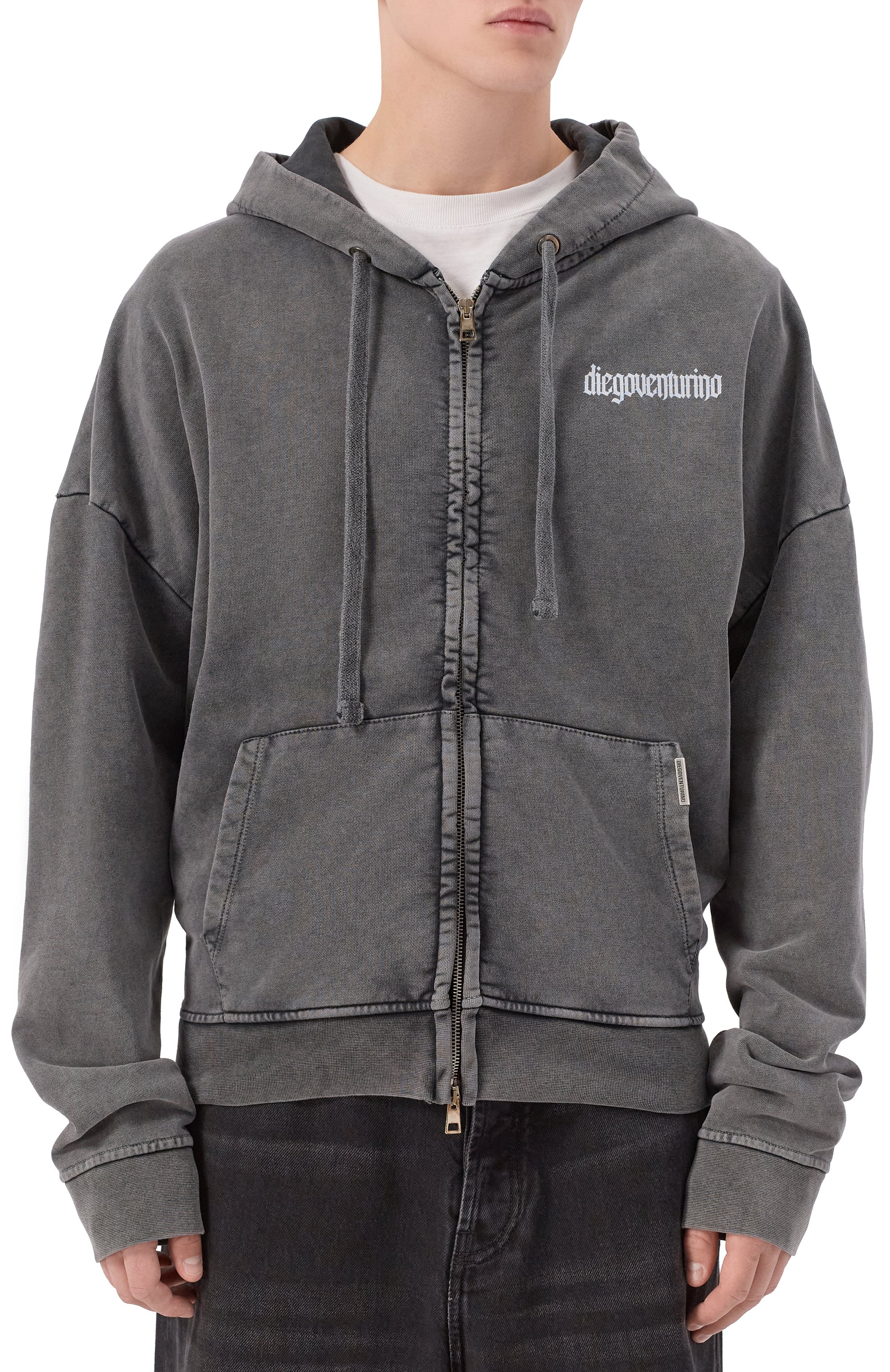 Хлопковая толстовка DIEGO VENTURINO, арт. DVFLZDVVP, фото 3