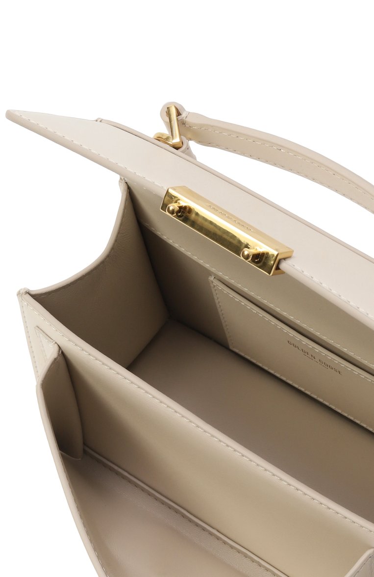Женская сумка venezia small GOLDEN GOOSE DELUXE BRAND кремового цвета, арт. GWA00468.A000565 | Фото 5 (Материал: Натуральная кожа; Размер: small; Ремень/цепочка: На ремешке)