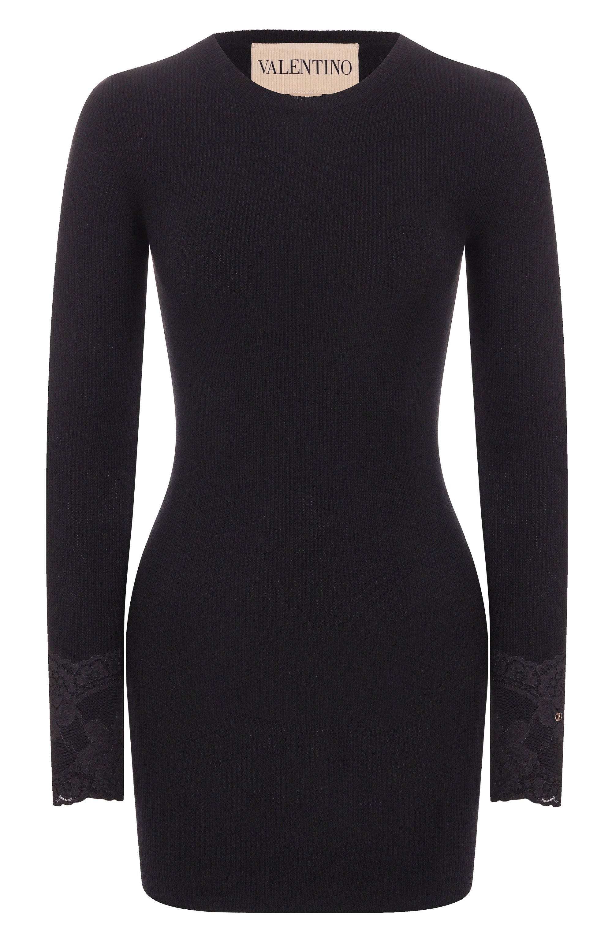 Кашемировый пуловер VALENTINO черного цвета по цене 283000 руб., арт. 7B0KC69G/9SH, фото 1 Кашемировый пуловер VALENTINO, арт. 7B0KC69G/9SH, фото 1