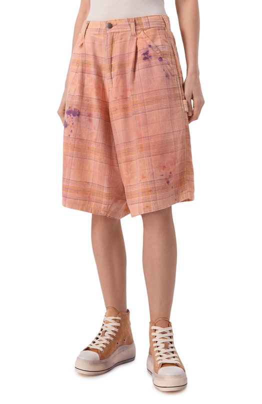 Хлопковые шорты R13 R13WR553-R654B Оранжевый  R13WR553-R654B Фото 3