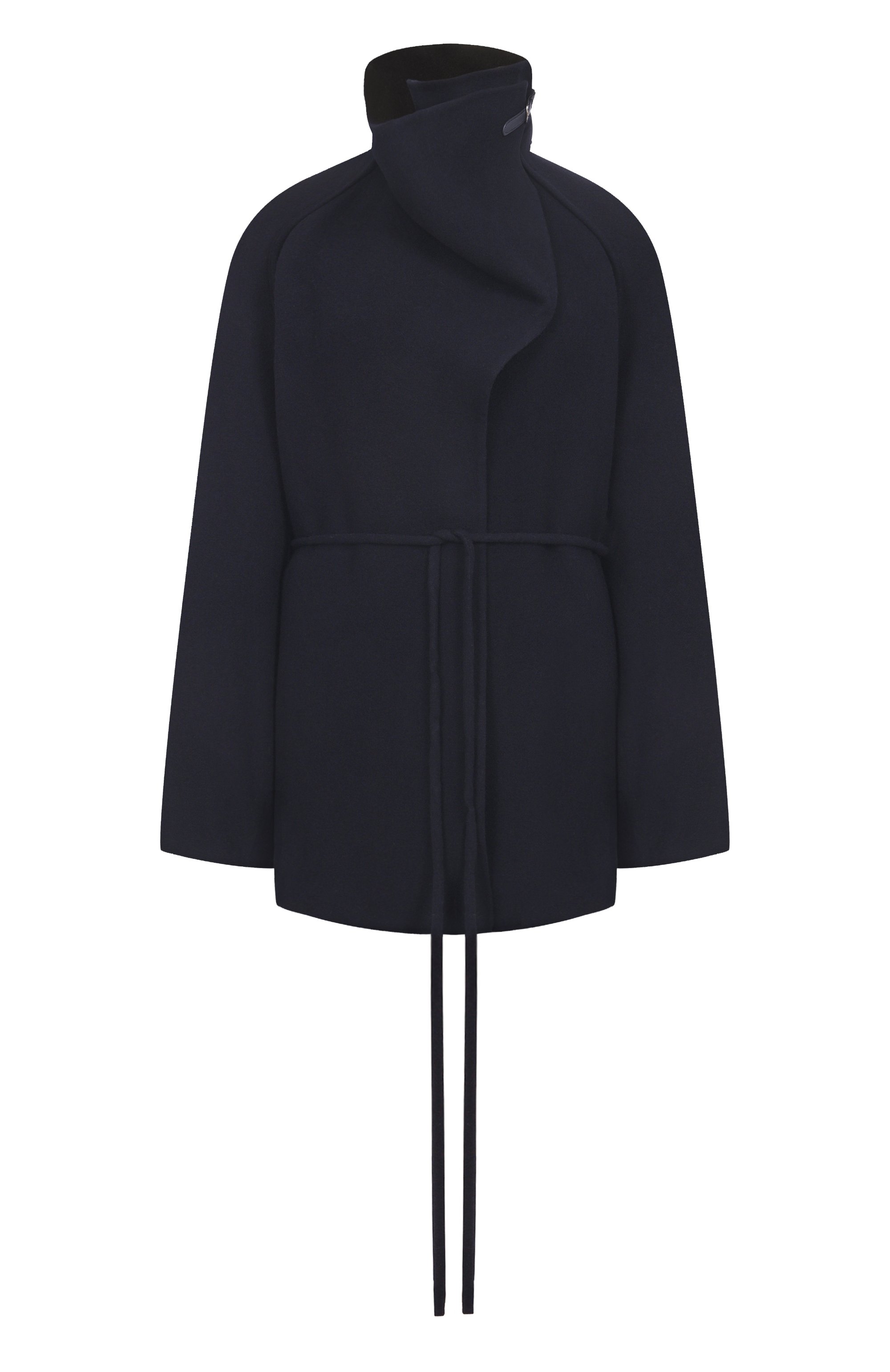 Шерстяное полупальто LE17SEPTEMBRE темно-синего цвета по цене 96650 руб., арт. LS2579CT003ENA, фото 1 Шерстяное полупальто LE17SEPTEMBRE, арт. LS2579CT003ENA, фото 1