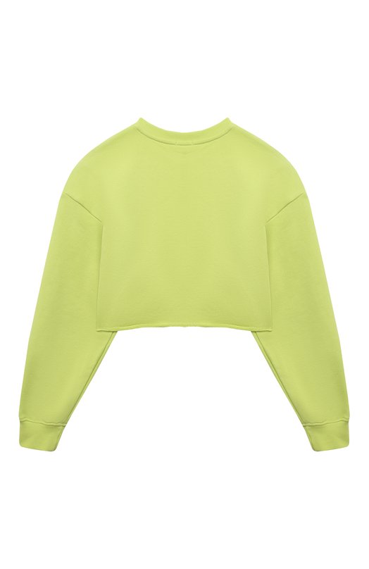 Хлопковый свитшот MSGM kids Зелёный, фото 2