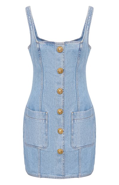 Женское джинсовое платье BALMAIN, арт. GF1R2531/DG11