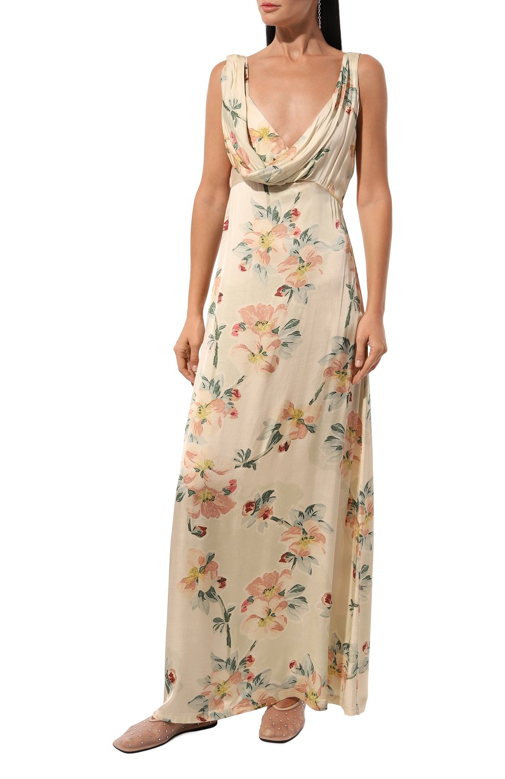 Платье из вискозы TOTEME, арт. 243-WRD1924-FB0220, фото 3