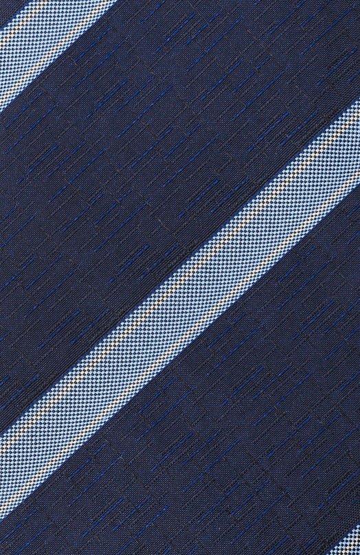 Шелковый галстук Zilli CRAV02M0600VER000 Синий  CRAV02M0600VER000 Фото 4