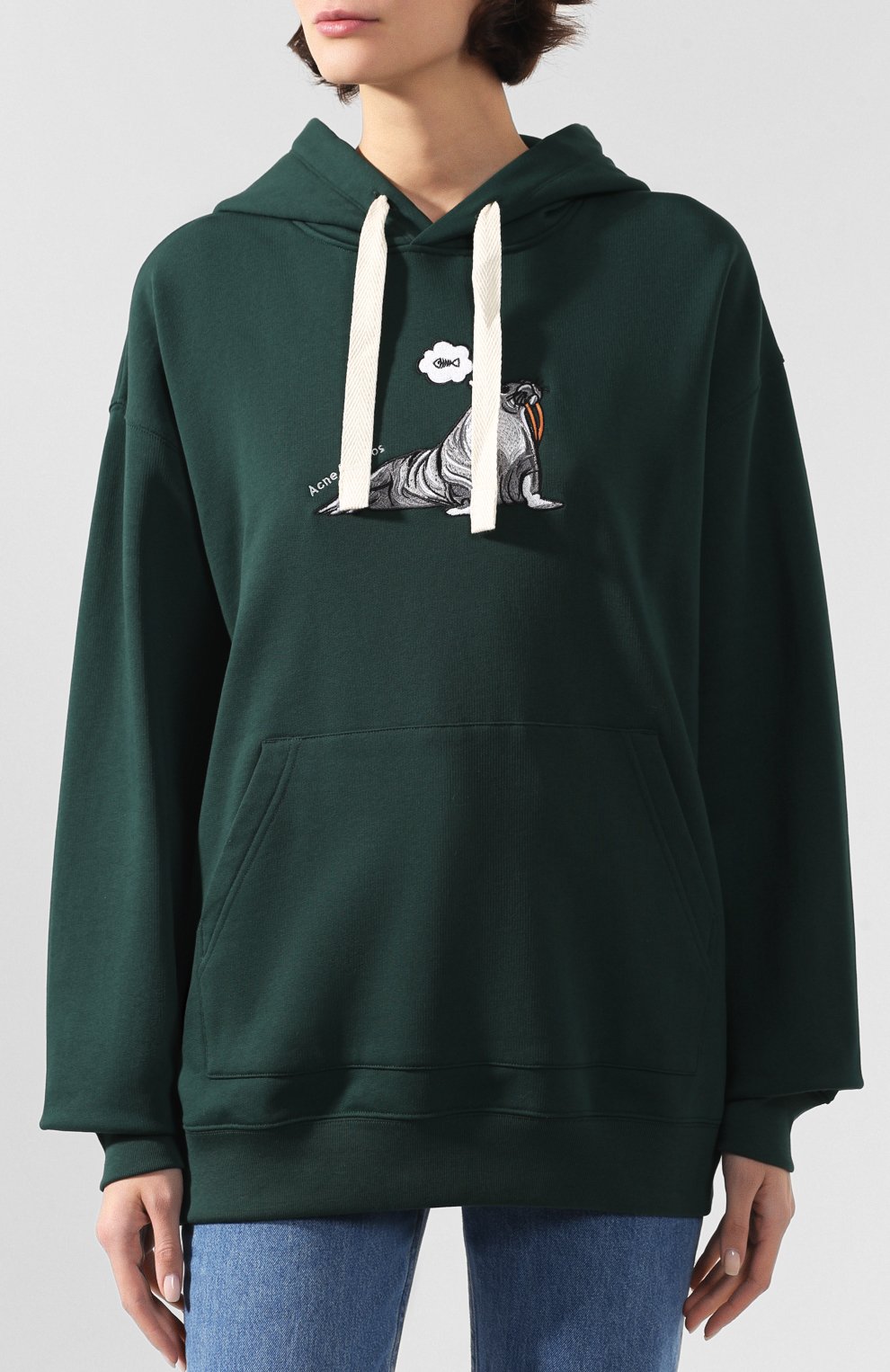 Хлопковое худи ACNE STUDIOS, арт. CI0026, фото 3
