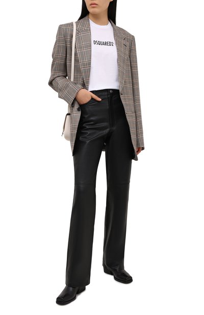 Хлопковая футболка DSQUARED2 белого цвета по цене 19950 руб., арт. S72GD0302/S23009, фото 2 Хлопковая футболка DSQUARED2, арт. S72GD0302/S23009, фото 2
