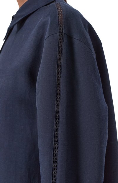 Рубашка из вискозы и льна BOSS, арт. 50535297, фото 5