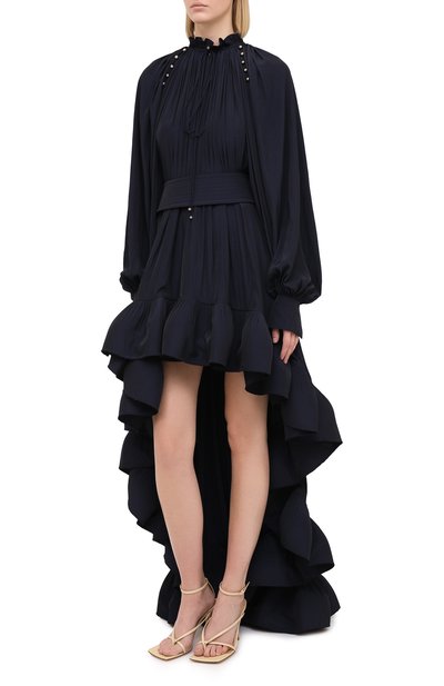 Платье LANVIN темно-синего цвета по цене 345000 руб., арт. RW-DR218U-4778-H20, фото 3 Платье LANVIN, арт. RW-DR218U-4778-H20, фото 3