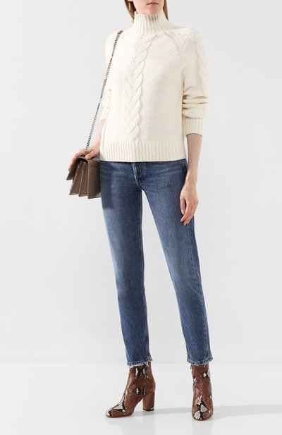 Ботильоны из кожи питона SANTONI, арт. WTT058098HI2CPAGC31/PRET, фото 2