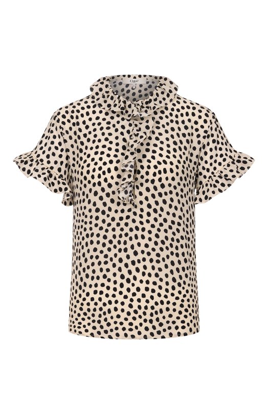 Шелковая блузка Chloé CH26SHT33306 Кремовый CH26SHT33306