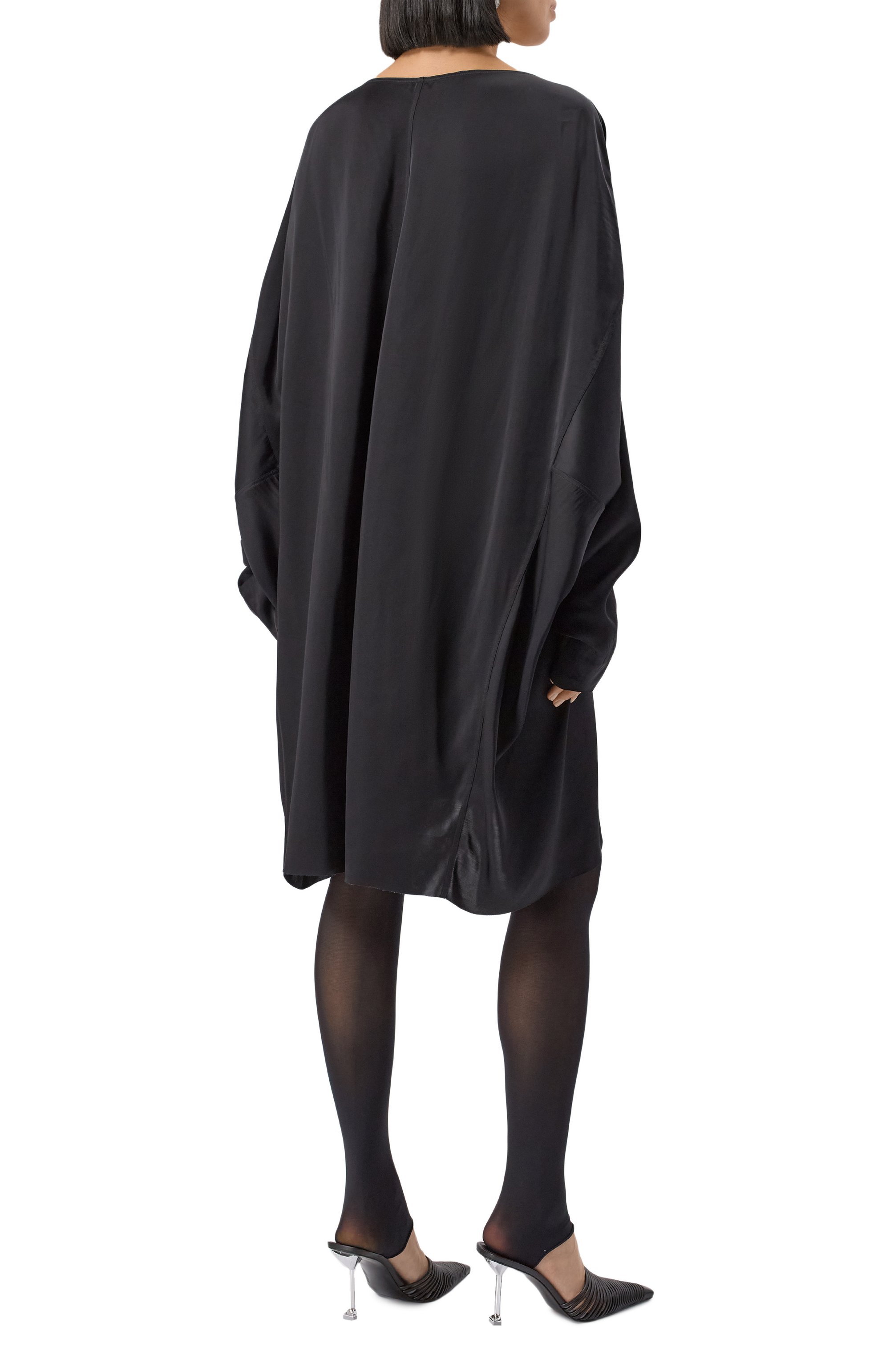 Атласная туника RICK OWENS, арт. R001E7599/SCH, фото 4