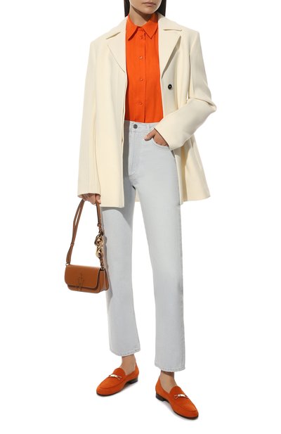 Замшевые лоферы GIORGIO ARMANI оранжевого цвета по цене 97850 руб., арт. X1A093/XF033, фото 2 Замшевые лоферы GIORGIO ARMANI, арт. X1A093/XF033, фото 2