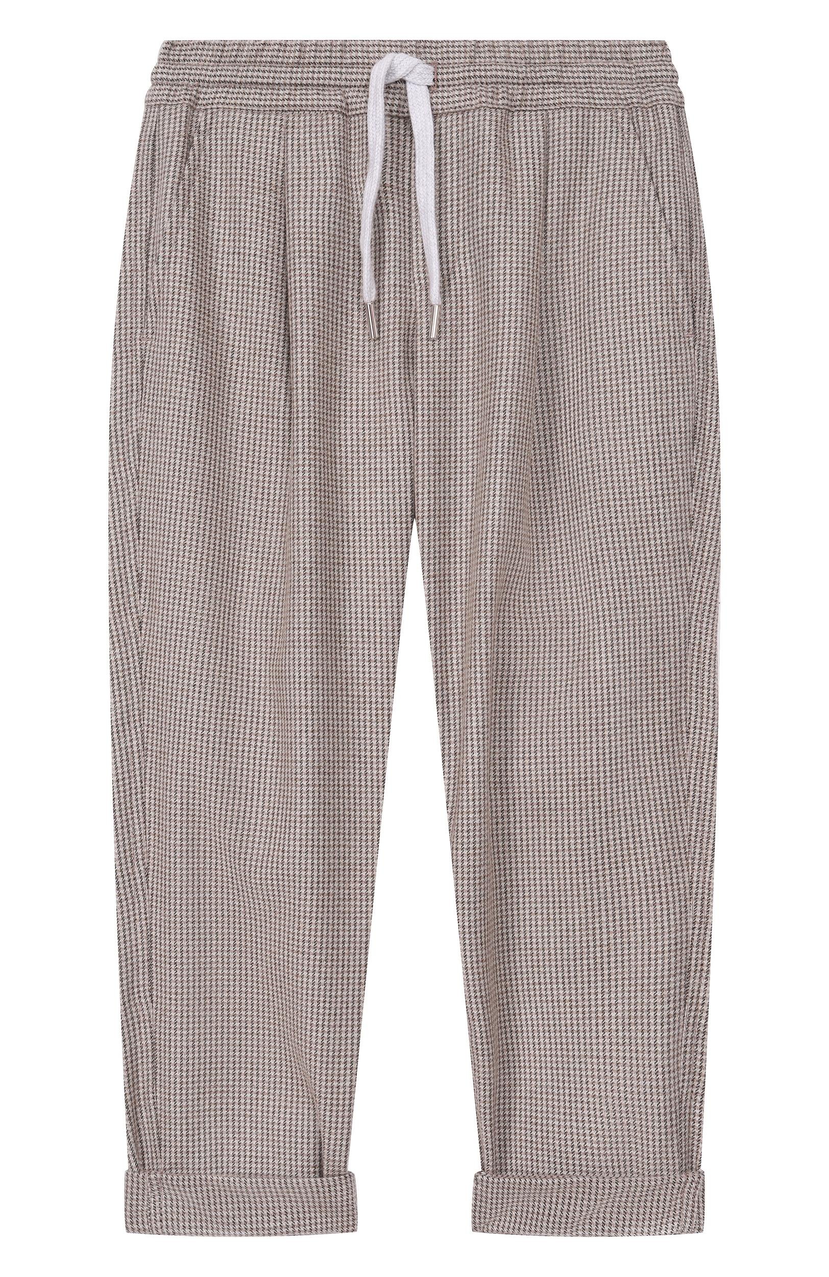 Брюки из кашемира и шелка BRUNELLO CUCINELLI, арт. BV426P503B, фото 1