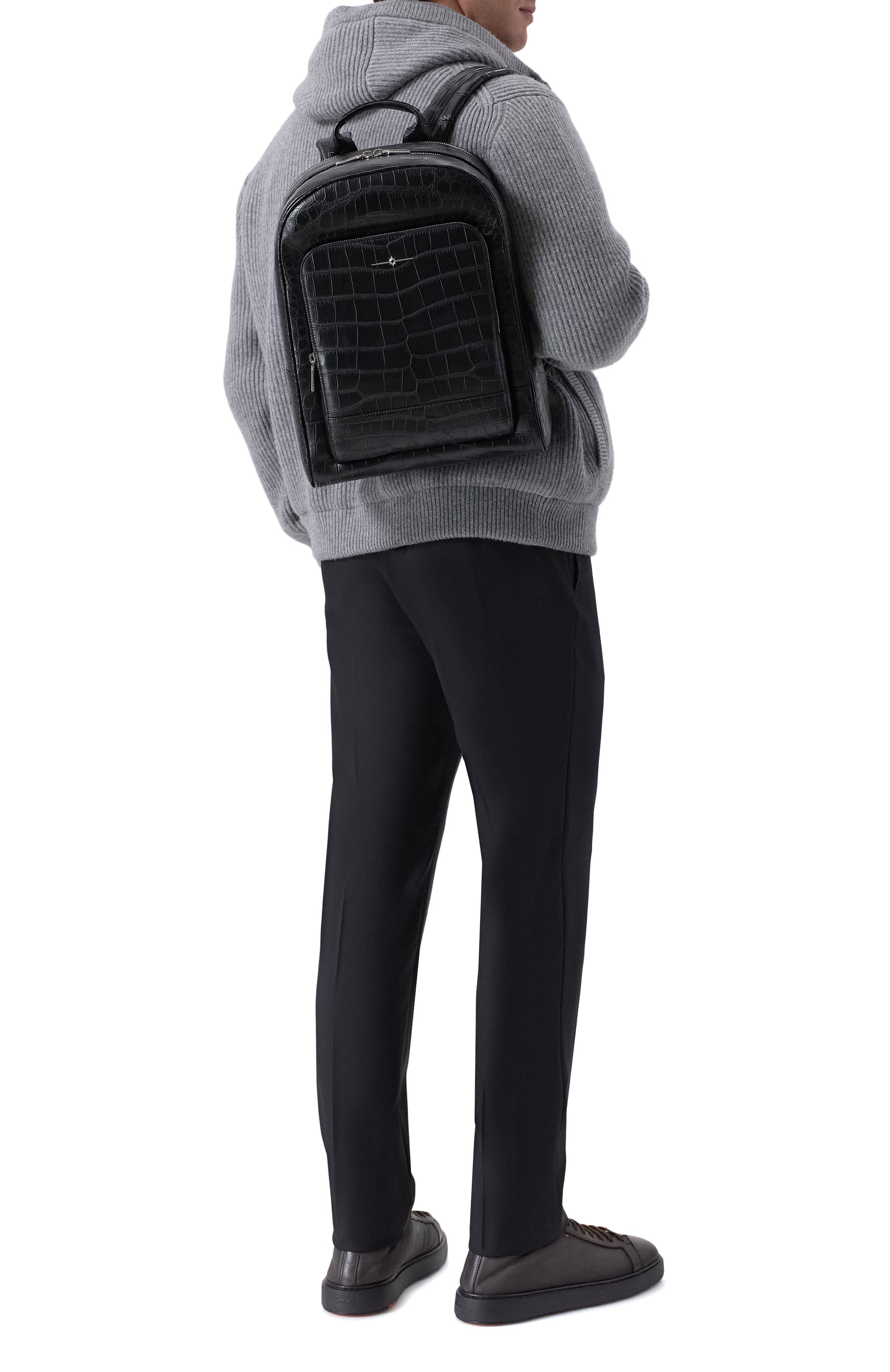 Рюкзак из кожи крокодила AURUS COLLECTION, арт. BP003BKS, фото 7