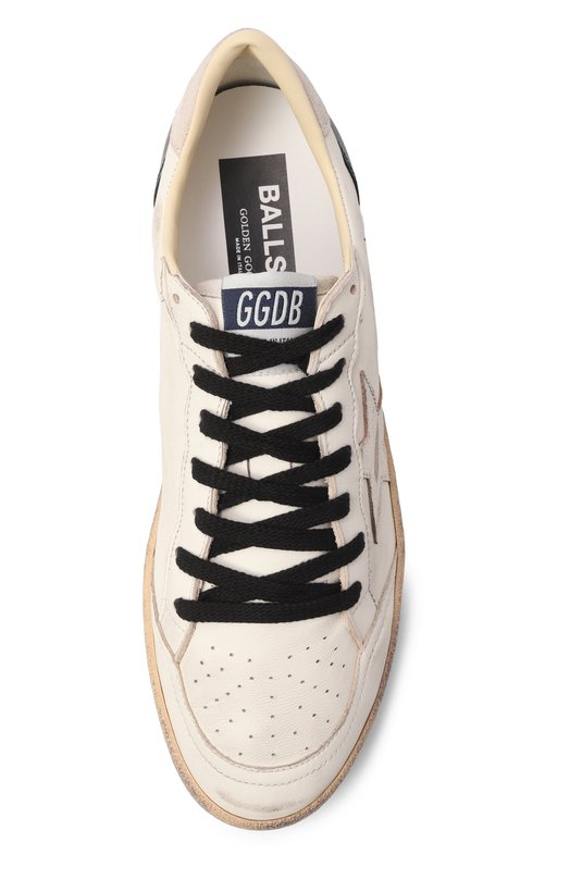 Кожаные кеды Ballstar Golden Goose Deluxe Brand GMF00117.F008164 Кремовый  GMF00117.F008164 Фото 5