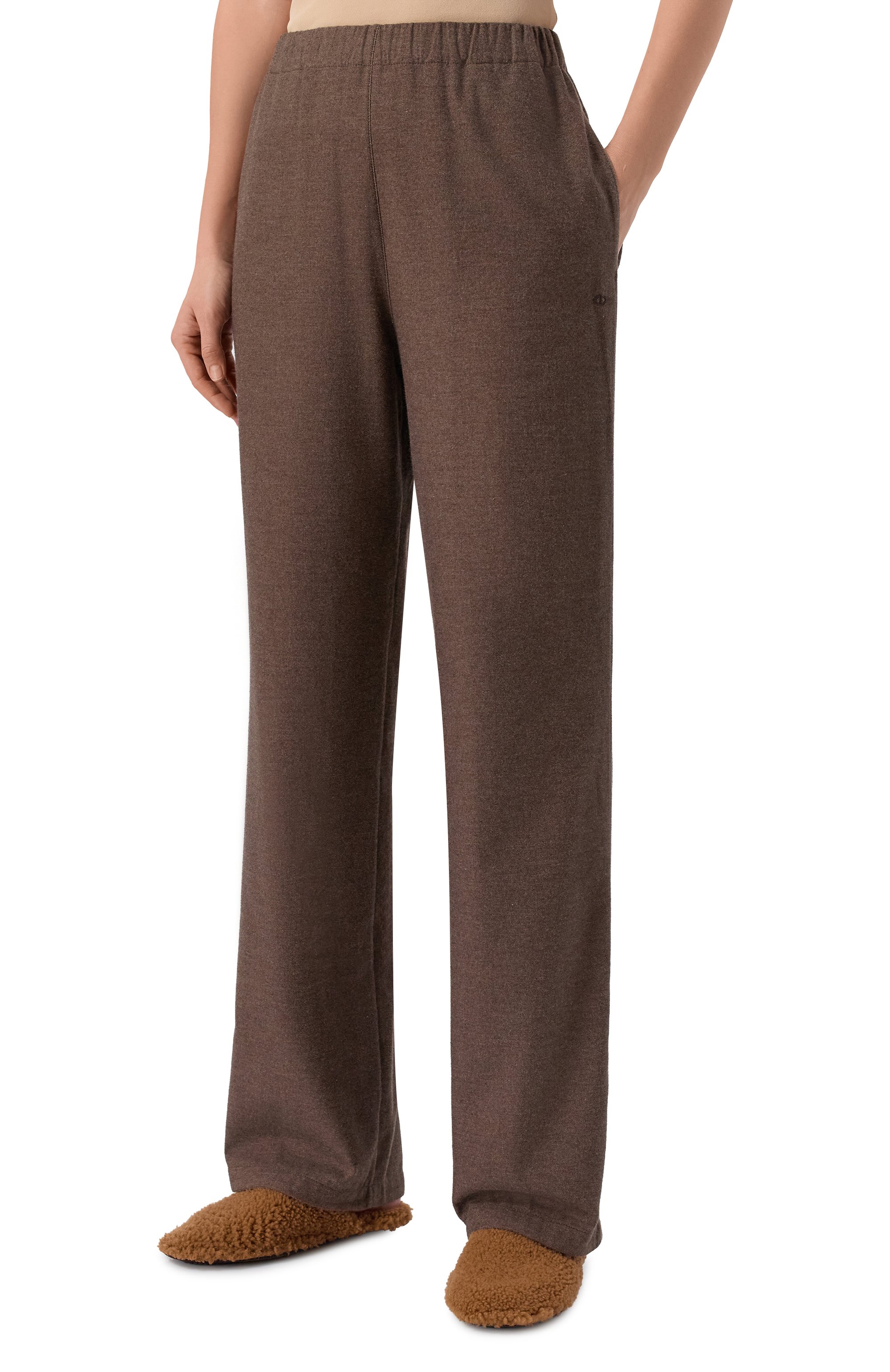 Хлопковые брюки EDOMO коричневого цвета по цене 31900 руб., арт. T006023NY26W, фото 5 Хлопковые брюки EDOMO, арт. T006023NY26W, фото 5