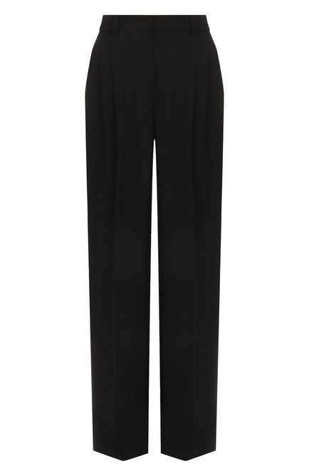 Женские брюки MAX MARA STUDIO черного цвета, арт. NE0TTIA | Фото 1 (Длина (брюки, джинсы): Стандартные; Материал сплава: Проставлено; Драгоценные камни: Проставлено)