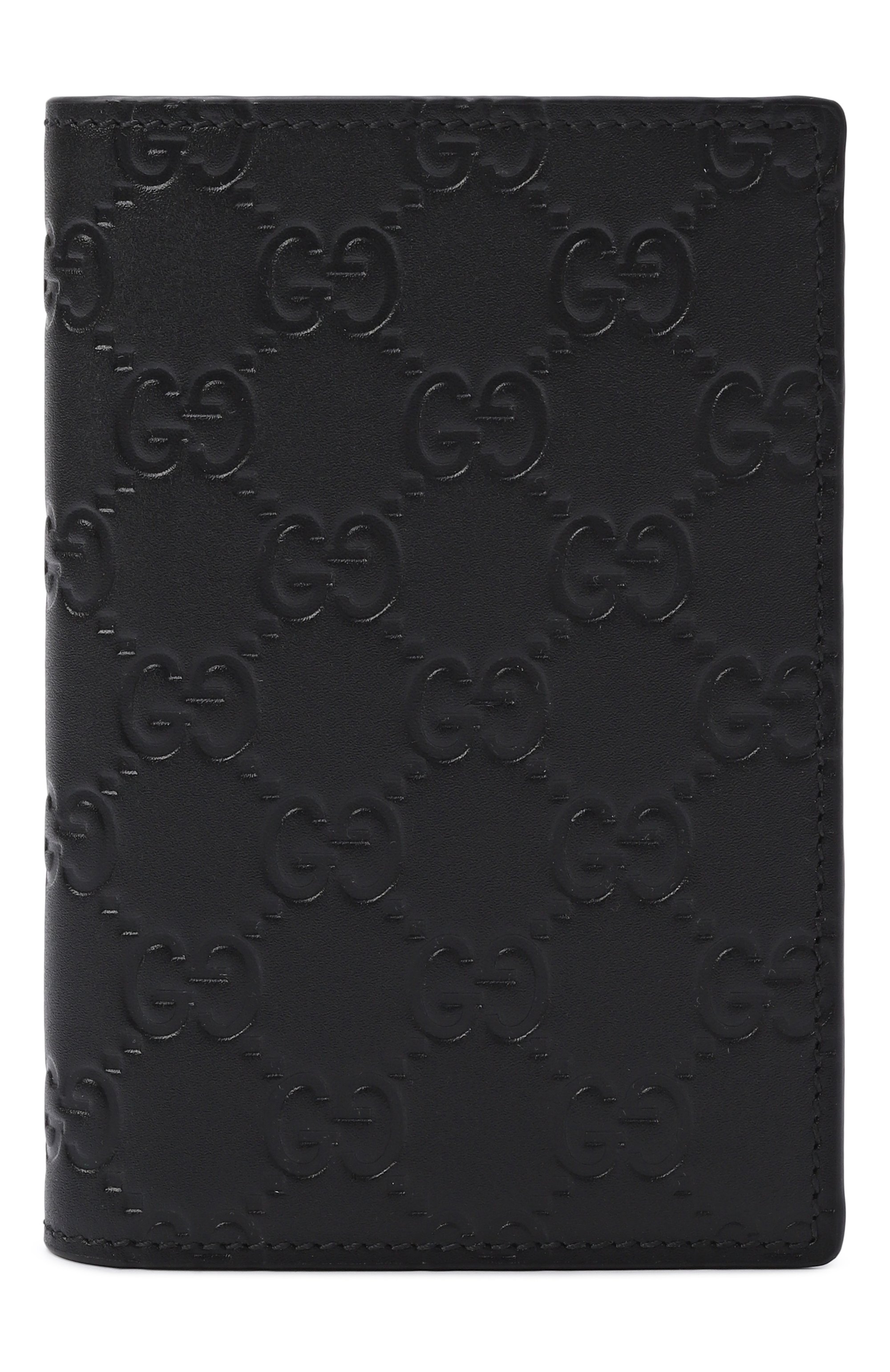 Кожаный футляр GUCCI черного цвета по цене 57150 руб., арт. 850184/AAFDV, фото 1 Кожаный футляр GUCCI, арт. 850184/AAFDV, фото 1