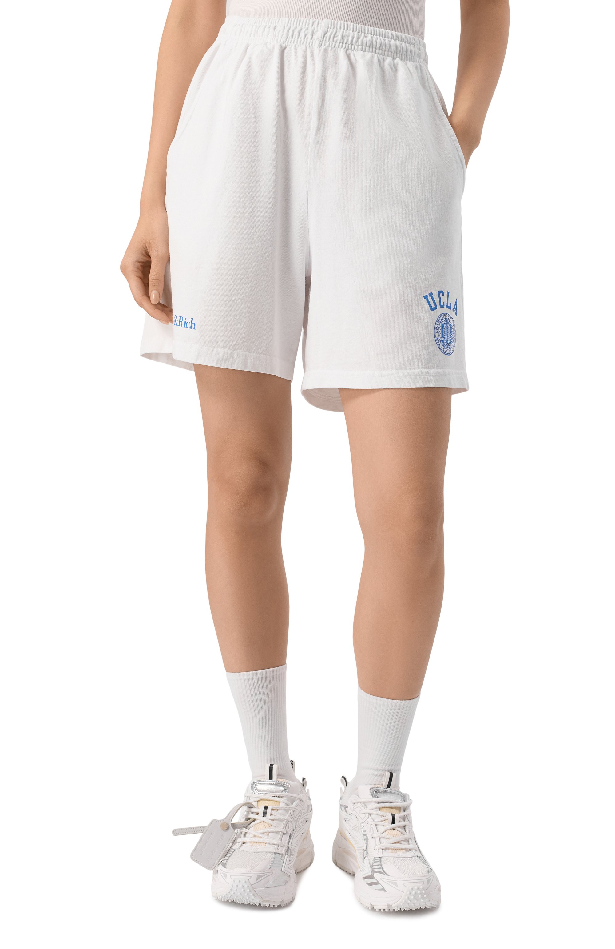 Хлопковые шорты sporty & rich x ucla SPORTY AND RICH, арт. SH039615639WH01, фото 7