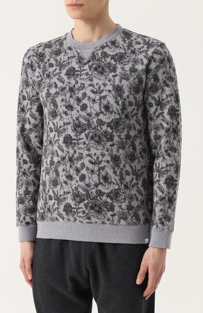 Хлопковый свитшот с принтом DEREK ROSE, арт. 9000-C0RN001, фото 3